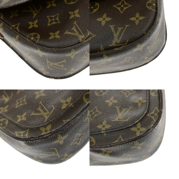 LOUIS VUITTON Saint Cloud GM Shoulder Bag Monogram Leather Brown - Picture 6 of 16